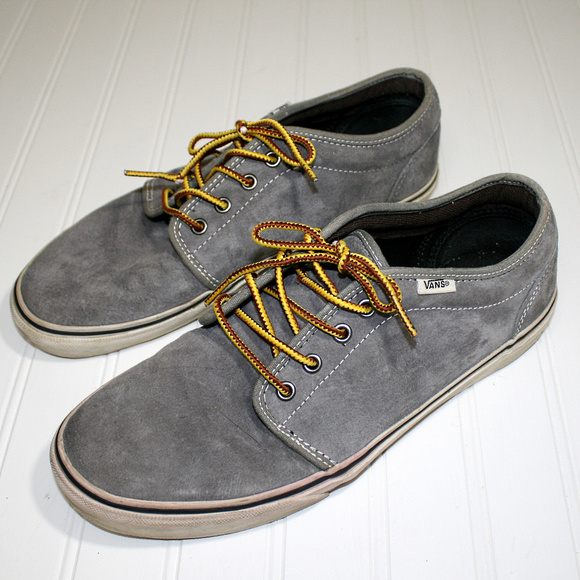 mens grey suede vans